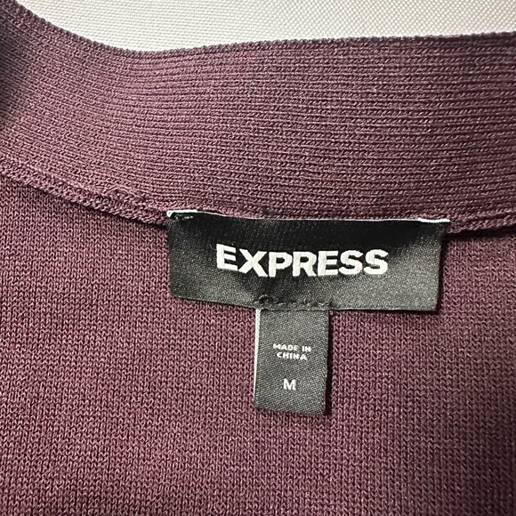 Plum purple sweater cardigan from express over sized - Picture 2 of 2